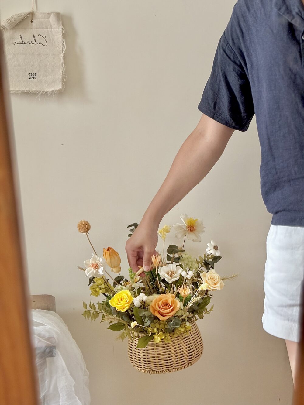 清新自然 | 田園風自然感永生玫瑰花禮