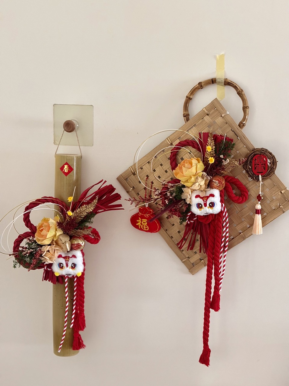 IMG_1832 大 新年迎春竹飾| 開運喜獅竹注連繩