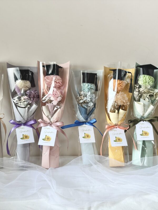 IMG_1546 小小畢業禮系列 | 可愛乒乓畢業乾燥花束